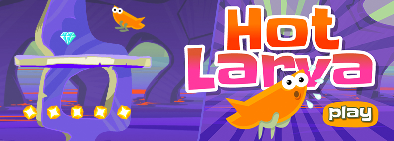 Hot Larva HTML5 Game width=